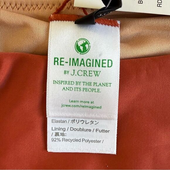 J. Crew Curved Waist Cheeky Bikini Bottom Red Size XXL NWT - Picture 7 of 8